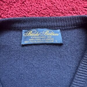 Brooks Brothers Navy Cashmere Sweater
